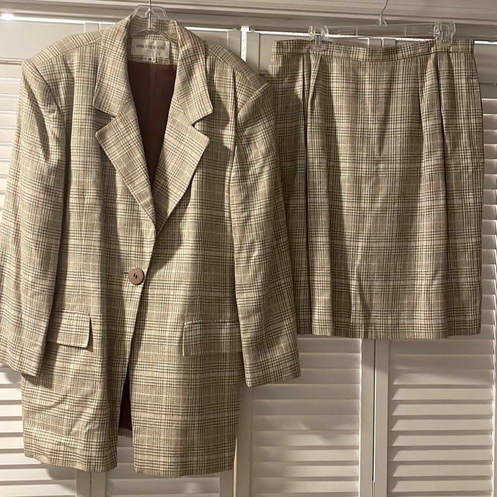Cream m/Tan and ivory pantsuit